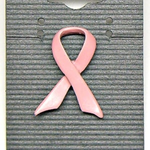 Ribbon Tac Pin Pink Breast Cancer Tie Tac, Lapel Pin, Support, Cause, Unisex, Pin, Lapel, Hat