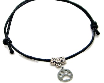 Paw Print Anklet - Etsy