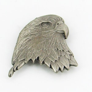 Eagle Head Magnet Lead Free Pewter