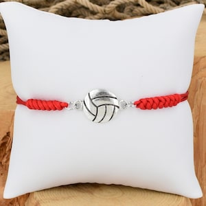 Volleyball Bracelet Adjustable Silky Cord 5 to 10 Inches Choice of 5 Colors 1031-303