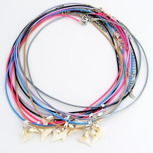 12 Pc Lots,  Shark Tooth Necklaces Great Kids Party Favors Boys Girls Gifts Shark Week 9004-WST-BAIL-DZ