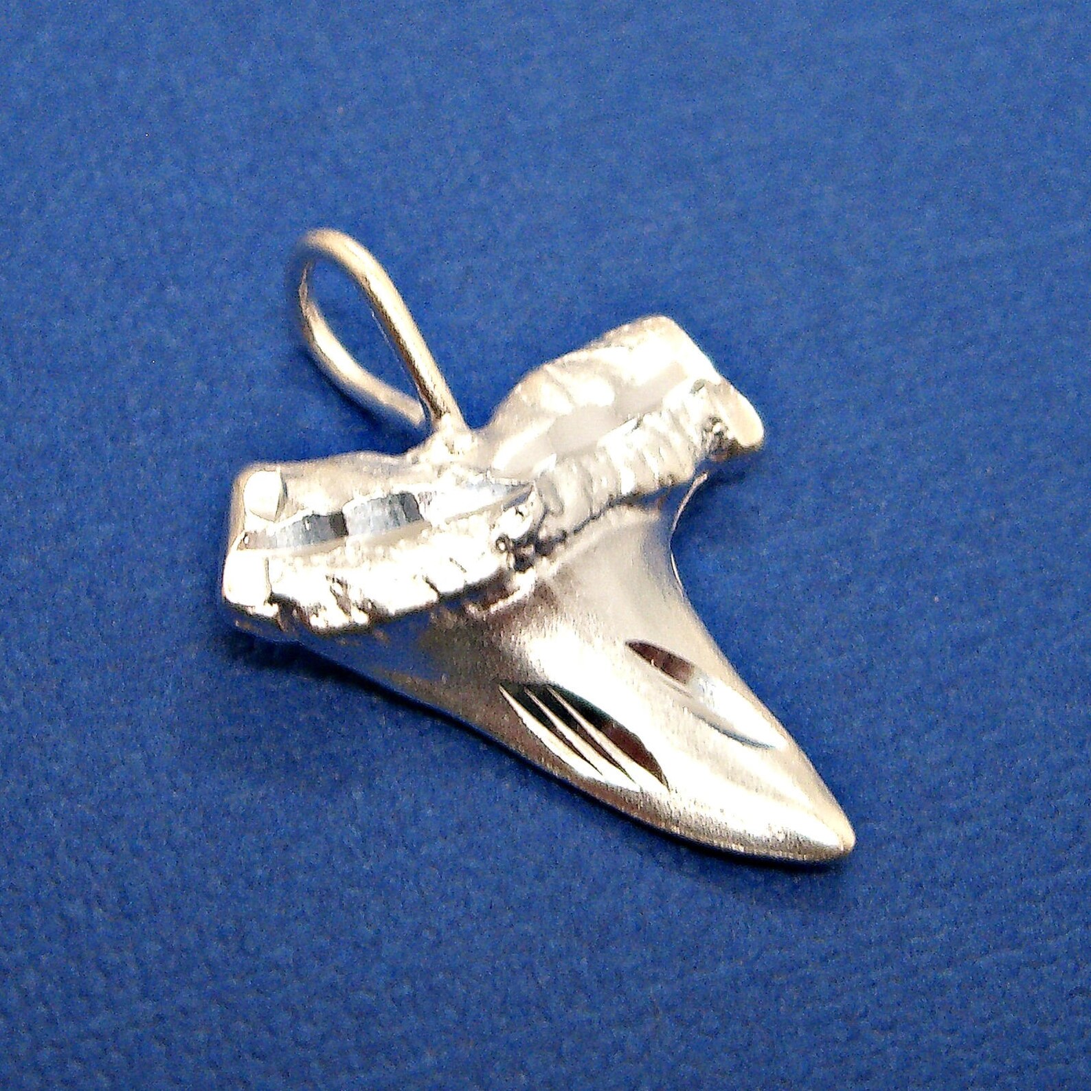 Sterling Silver Shark Tooth Diamond Cut Charm Sharks Teeth - Etsy