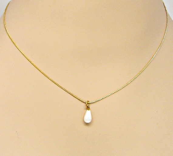 ネックレス・ペンダント Teardrop Pearl Pendant Necklace CZ Teardrop Pearl Pendant Necklace - Cassandra Lynne