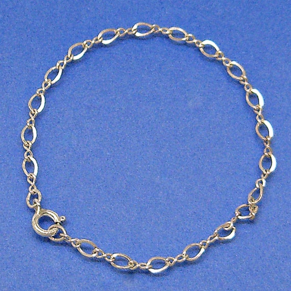 Rombo Chain Anklet Sterling Silver Adjustable Length, Made in Italy Rombo Chain Anklet Sterling Silver Adjustable Length, Made in Italy