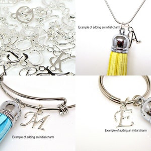 ADD ON. Silver Plated Initial Alphabet Letter Charms. Purchase with purchase only.