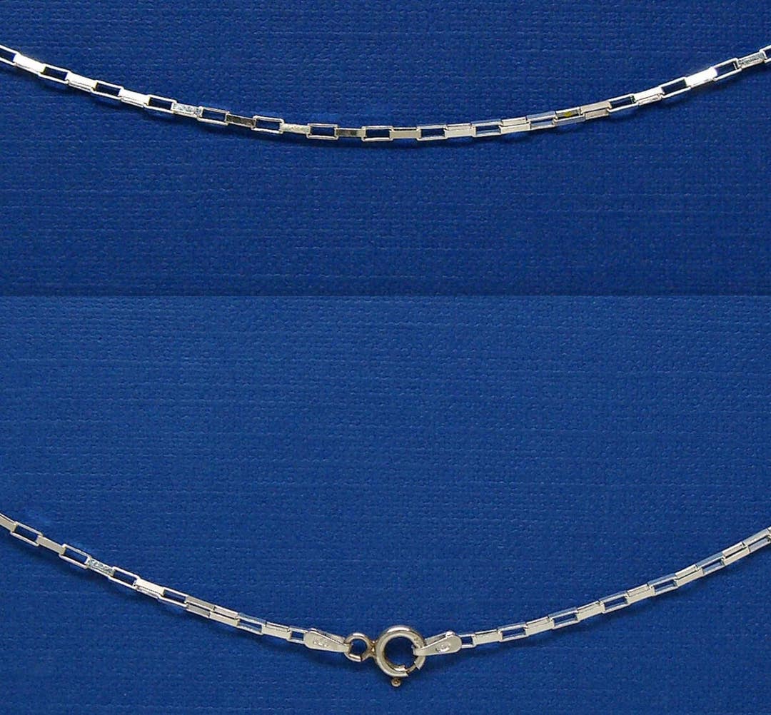Necklace Sterling Silver Long Box Chain 16