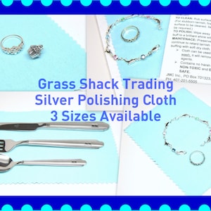 Schmuck Poliertuch für Sterling Silber Tasche 3 Größen zur Auswahl mit Anleitung