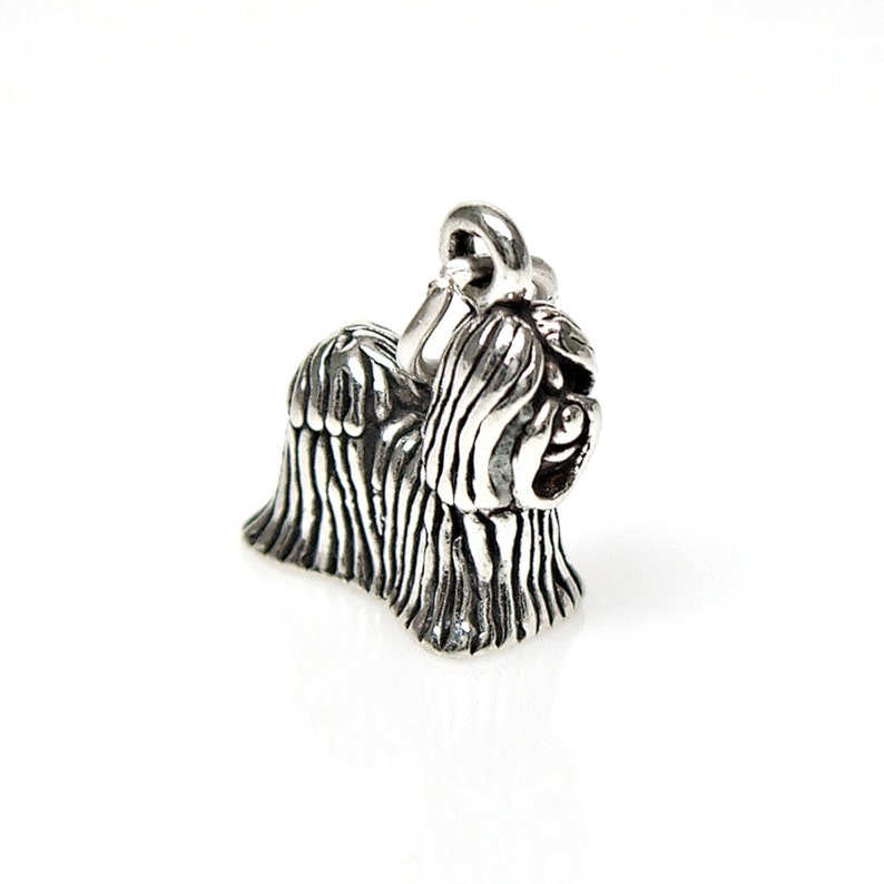 Ciondolo pendente in argento sterling 925 a forma di Scottish Terrier, ciondolo europeo a forma di Ciondolo pendente in argento sterling 925 a forma di Scottish Terrier, ciondolo europeo a forma di