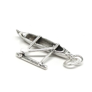 Ausleger Hawaii Kanu Boot 3d 25 Solid Sterling Silber Charm made in USA Ausleger Hawaii Kanu Boot 3d 25 Solid Sterling Silber Charm made in USA