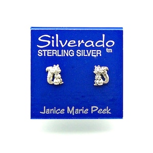Squirrel Earrings Sterling Silver Tiny Animal Minimal Pierced Ear Studs 3499