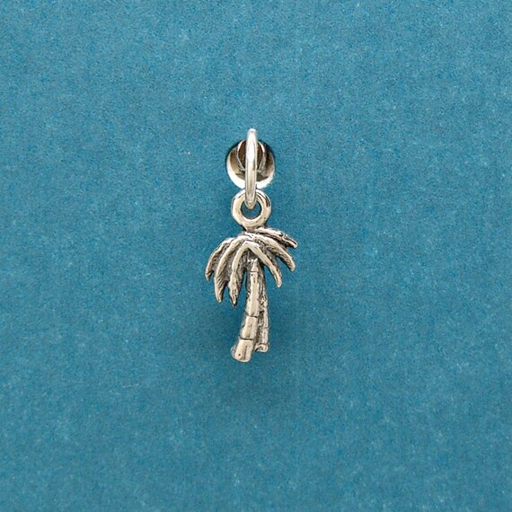 Rose Sterling Silver Flower Mini Charm for Bracelet or Anklet 1791