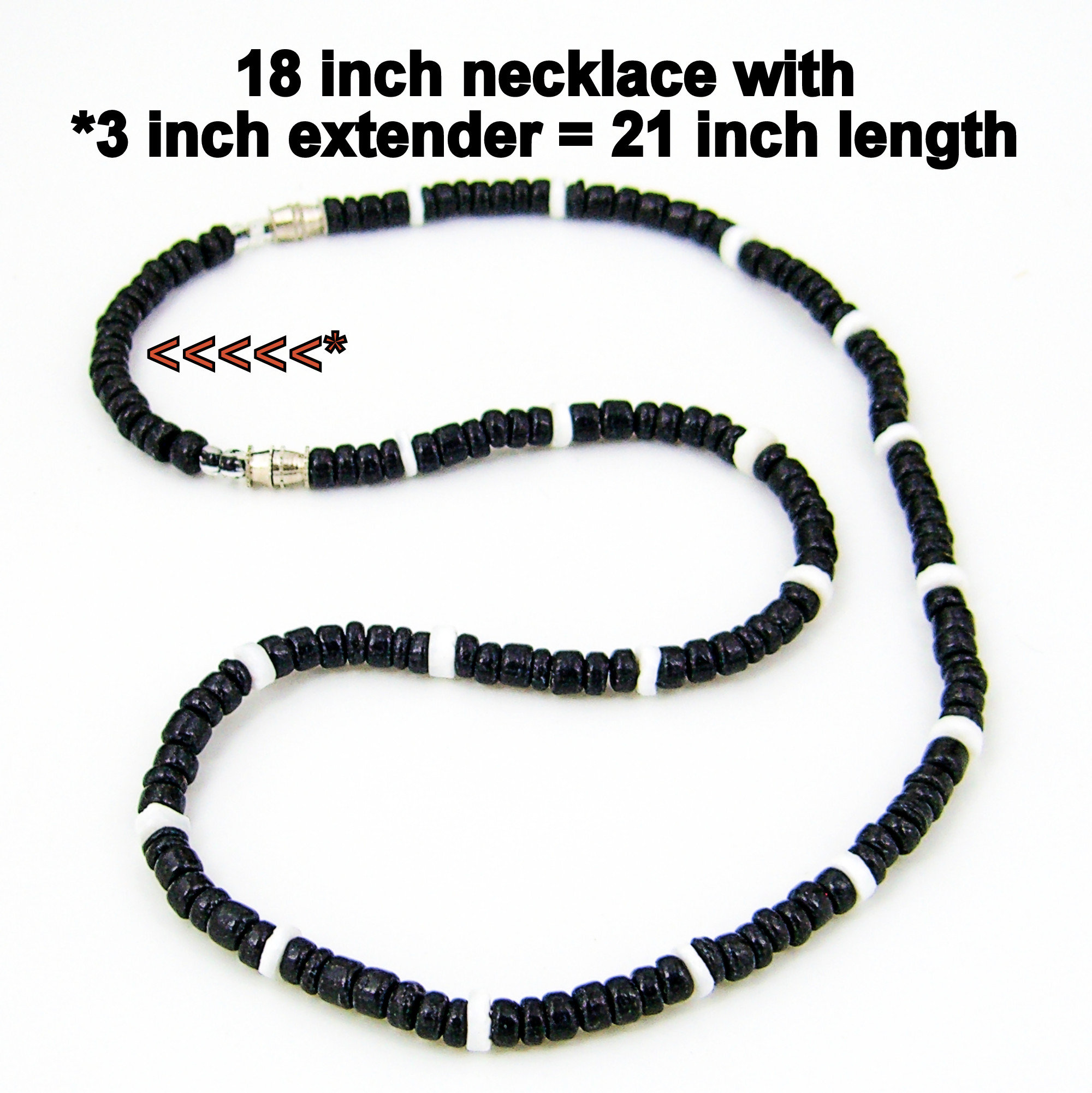 Necklace Coconut and Puka Sea Shell Beads 18, 21, or 24 Inches 4