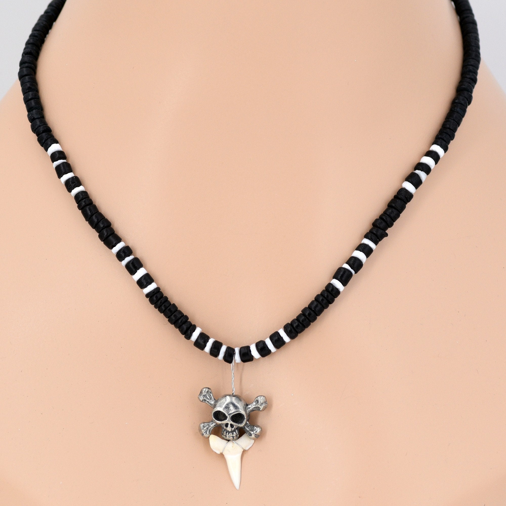★手元在庫割引★SCALETTO★Snake Chain Back Tooth Necklace Shark Tooth Necklace – Samira 13