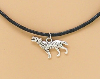 Howling Wolf Necklace Black Adjustable Cord Sized for Youth to Adults 9001-84