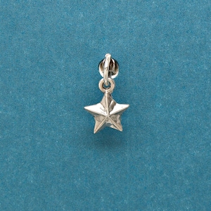 Star Sterling Silver Celestial Mini Charm for Bracelet or Anklet 1768