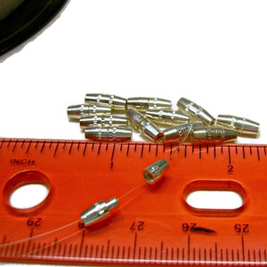 Torpedo Barrel Screw Clasp Silver Plated Brass 10mm Jewelry Making Beading Supplies Findings Save on Larger Wholesale Quantities
