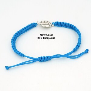 Football Bracelet Adjustable Braided Cord 5 to 9 Inches Choice of 19 Colors, Team Packs Too 1017-326 image 8