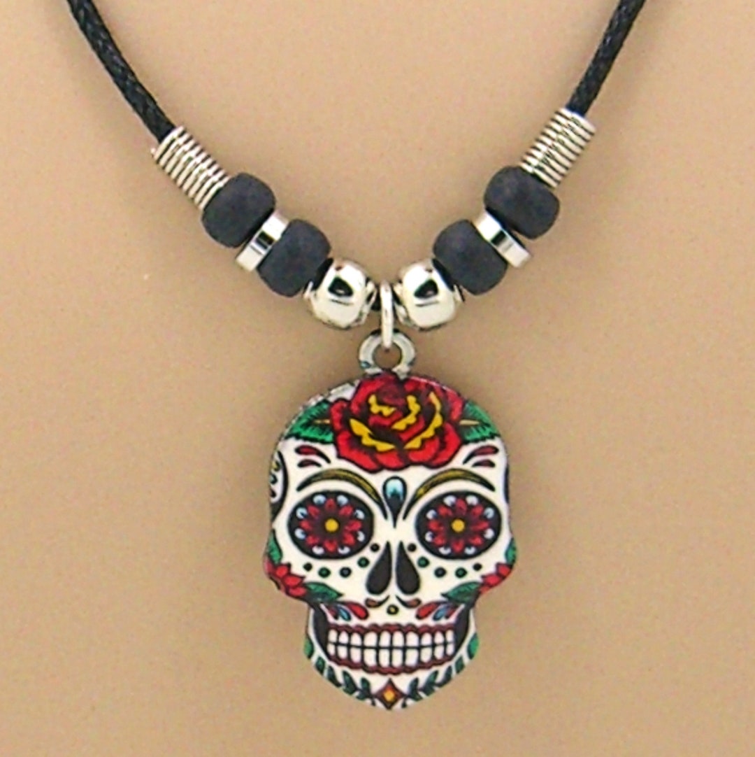 Dia De Los Muertos Skull Necklace | Charlie and Marcelle