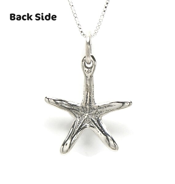 スターリングシルバー925のヒトデペンダントと18インチのボックス