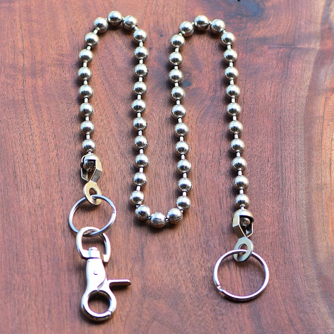 Square Ball Chain Key Chain Or Wallet Chain Punk Style Trigger