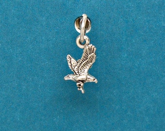 Tiny Eagle Sterling Silver Bird Animal Mini Charm for Bracelet or Anklet 1710