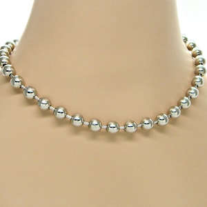 Necklace 9.5mm Ball Bead Chain Large 16, 18, 20, 22, 24, or 30 Inch 9022