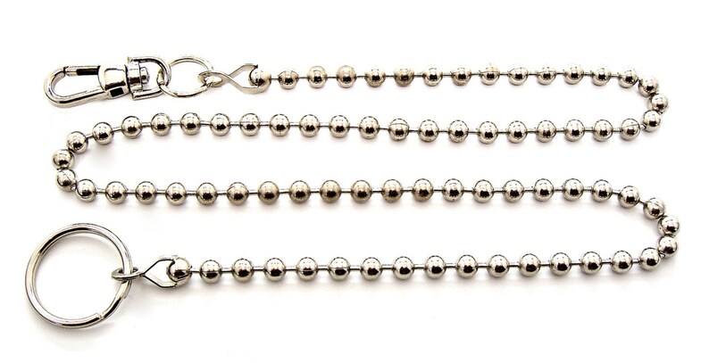 Biker Wallet Chain 18 24 30 6.3mm Ball Bead image 1