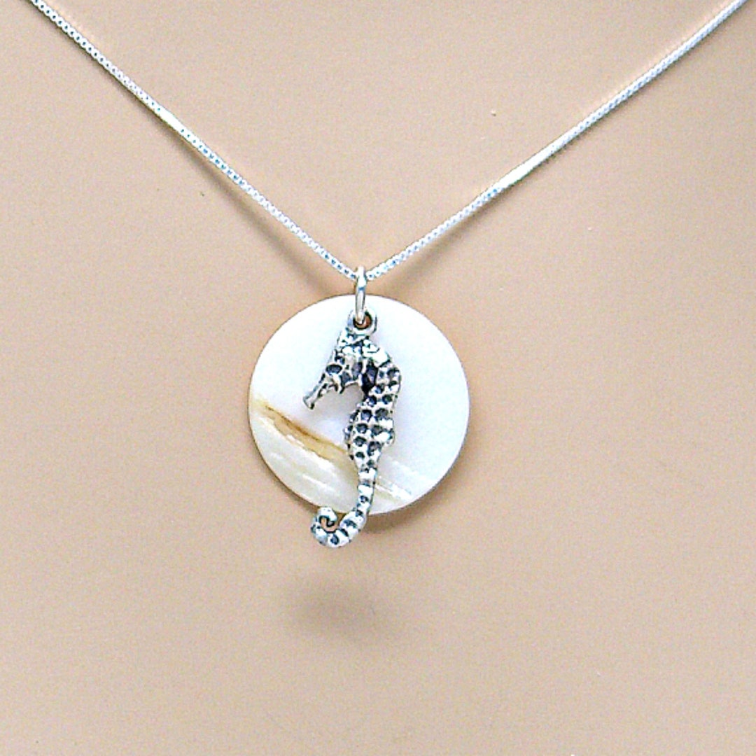 Xanadu Designs 10pc Seahorse 24mm Antiqued Silver Plated Charm Pendants C0223