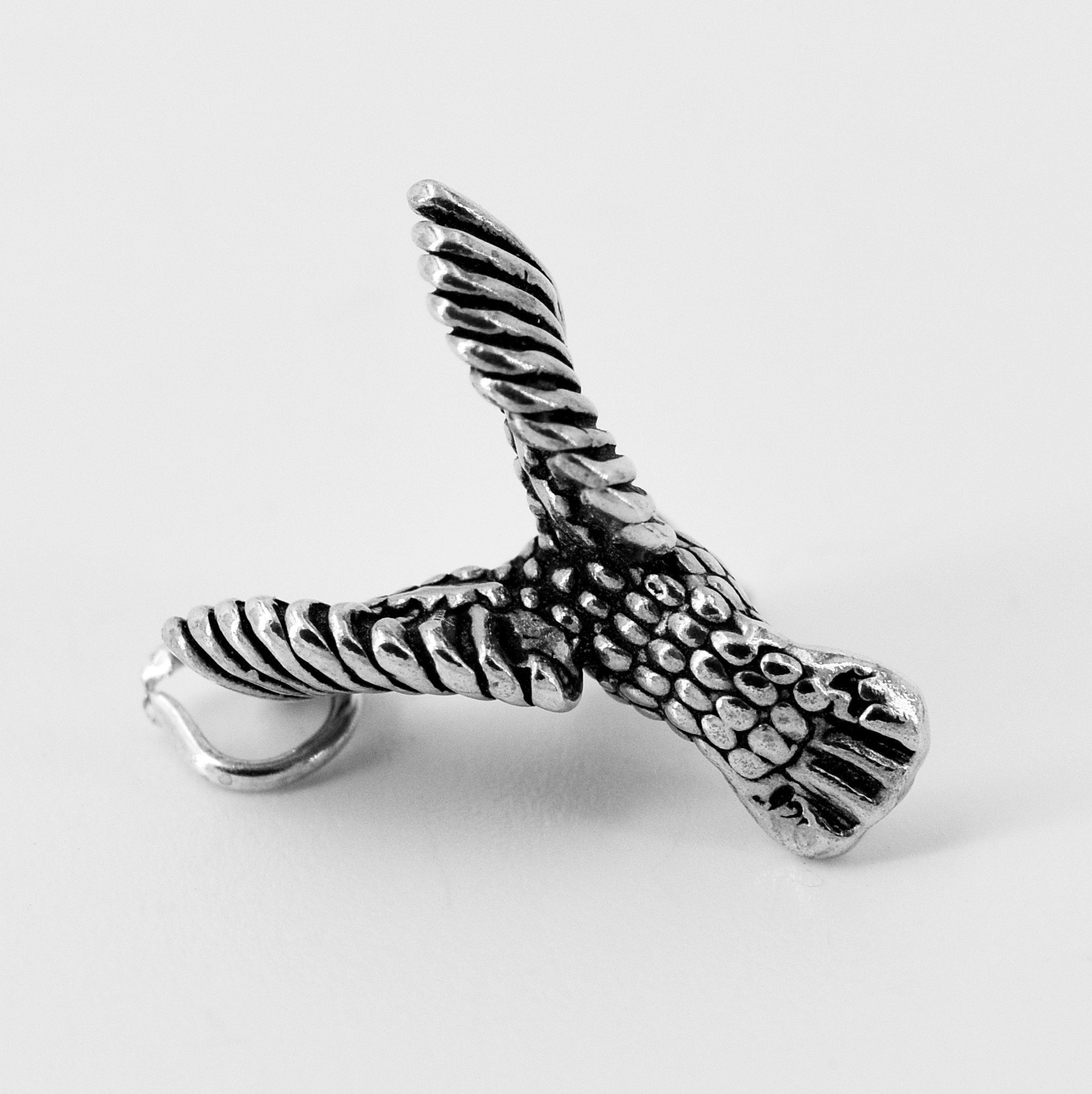 ハミングバード スターリングシルバー 3D バードペンダントチャーム