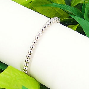 Bracelet Bolo Lariat Adjustable Sterling 5mm Beads Style 301