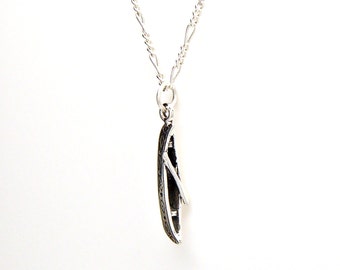 Sterling Silver 925 3D Canoe Pendant 29 mm Jewels Obsession 3D Canoe Pendant Sterling Silver 925 3D Canoe Pendant 29 mm Jewels Obsession 3D Canoe Pendant