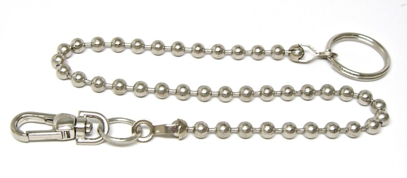 Biker Wallet Chain 18 24 30 6.3mm Ball Bead image 4