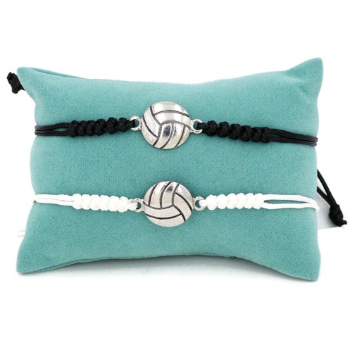 Volleyball Bracelet Adjustable Braided Cord 5 to 9 Inches Etsy