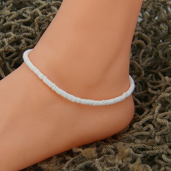 Puka shell shop anklet