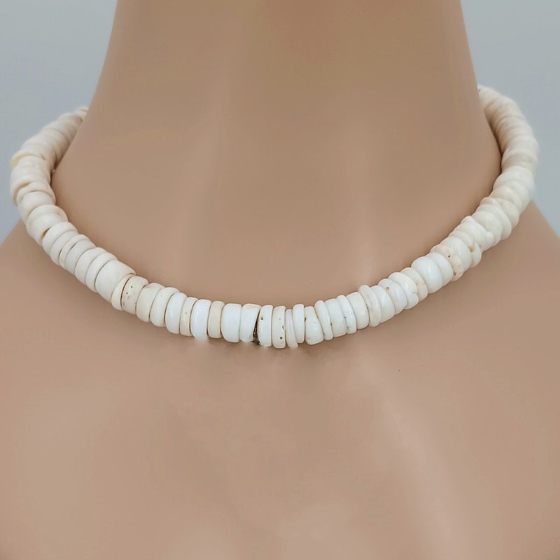 Puka Shell + Turquoise Necklace main image 1