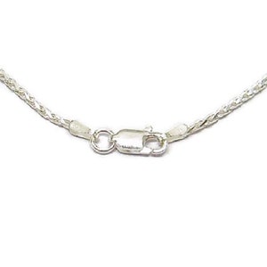 Necklace Sterling Silver Diamond Cut Wheat Chain 16, 18, 20, 24, 30 Inches 1.5mm Style 271 image 3