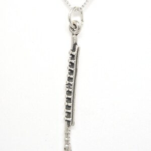 Flute Sterling Silver Music Instrument Charm Pendant or Necklace 1912