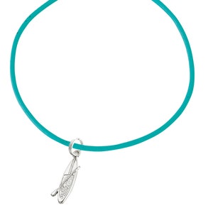 SUP Sterling Silver Leather Bracelet or Anklet Stand Up Paddle Board Charm Tri Fin Wave Rider Model 9008-2246