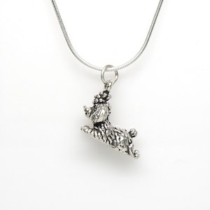 Toy Poodle Sterling Silver Puppy Dog Pet Pendant 3D Charm or Pendant Necklace 2079