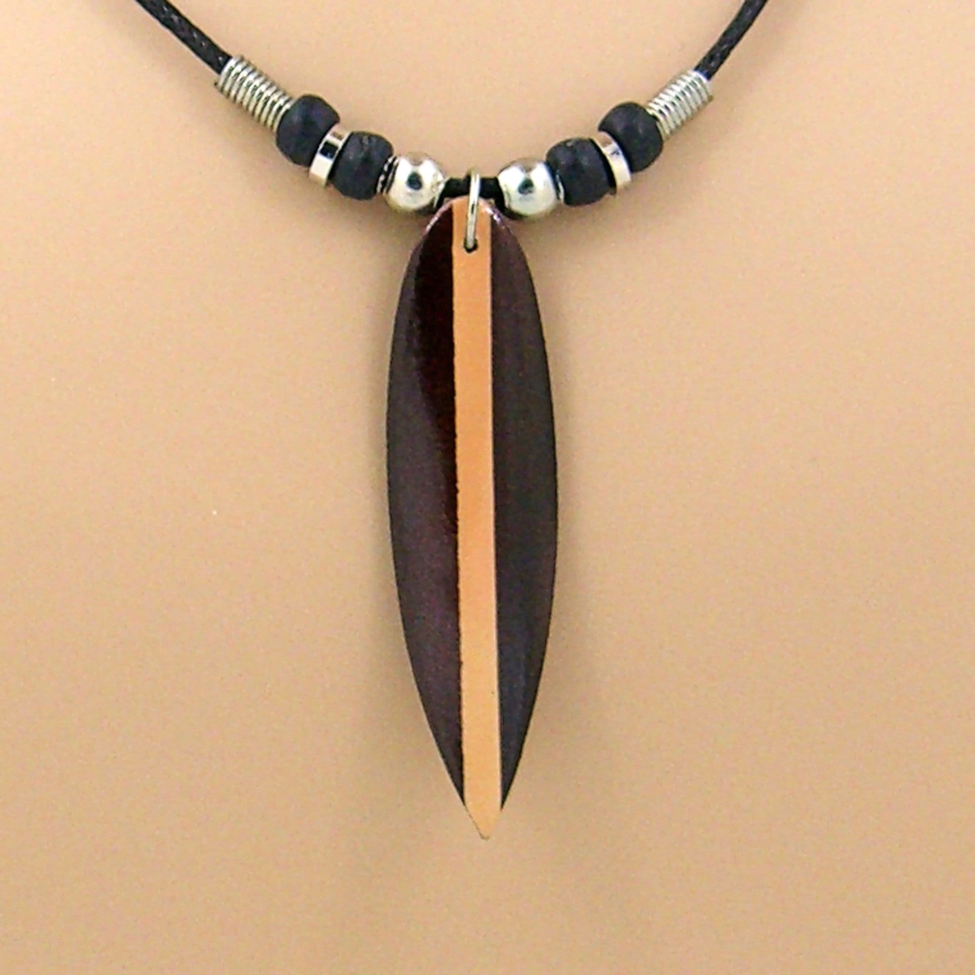 ■VINTAGE HOLLYWOOD■ Simple Surfing Board Necklace VH2336NE Amazon.com: Sideways Crosses Fine 14k Gold Ocean Waves