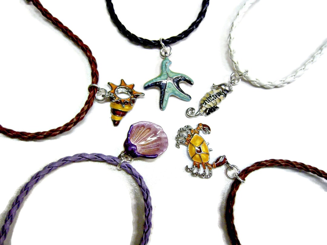 Bracelet or Anklet Adjustable Crab Conch Shell Scallop Etsy