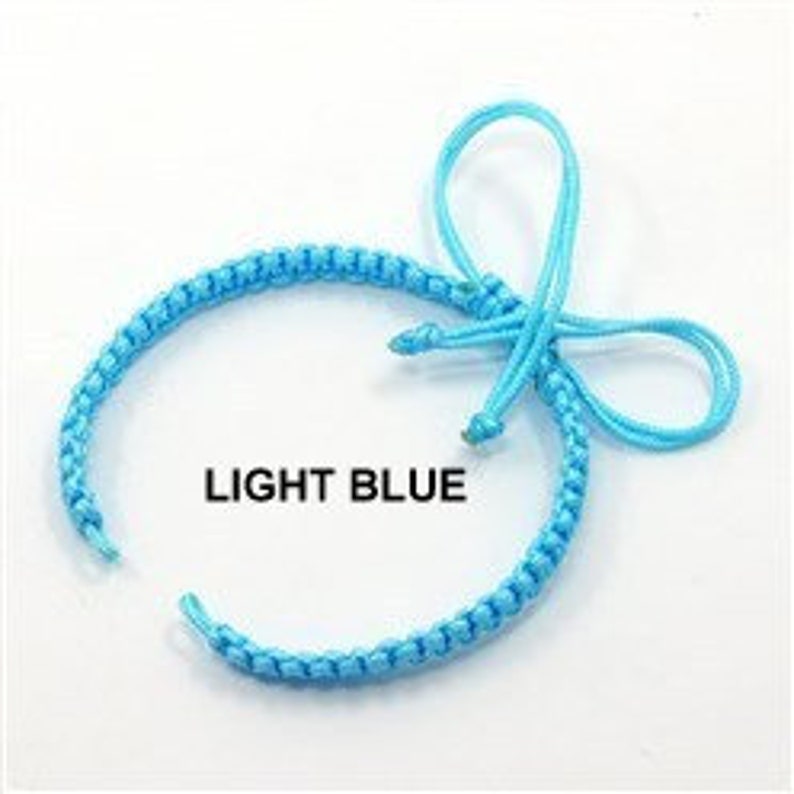 Fish Hook Bracelet Adjustable Braided Cord 5 to 9 Inches Choice of 17 Colors 1017-89 image 7
