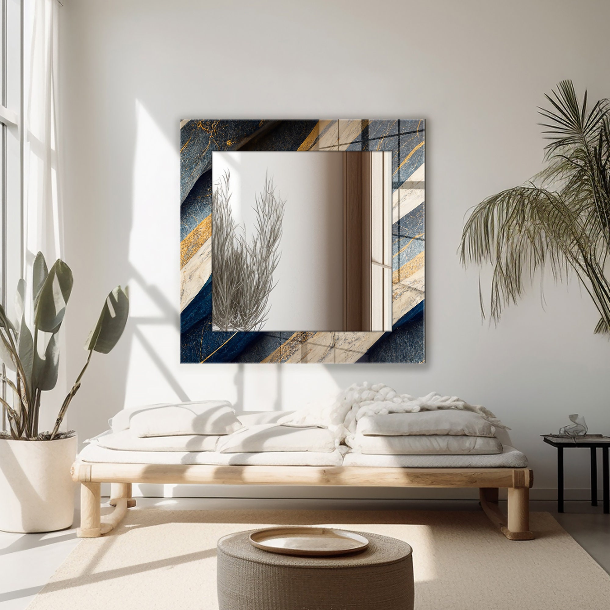 Aesthetic Mirror Wall Decor, Mirror for Bathroom, Living Room Wall ...