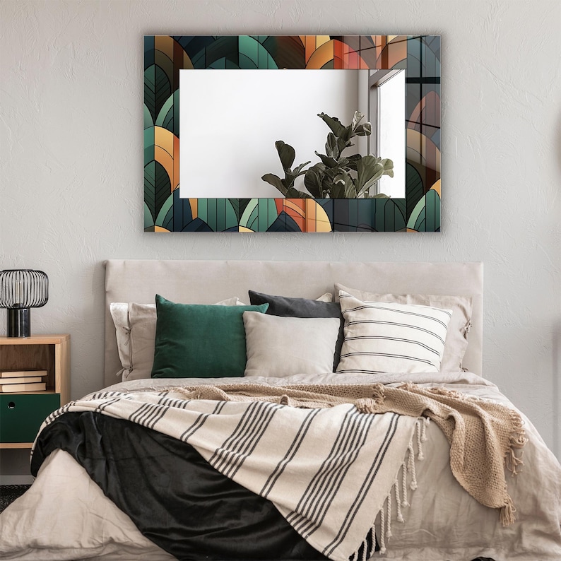 Modern Wall Glass Mirror Design for Bedroom Styles