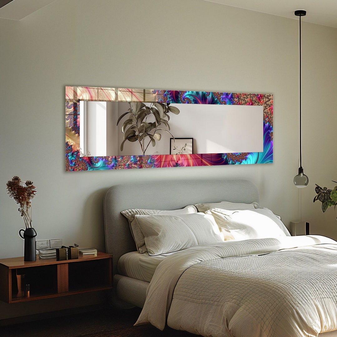 Luxury Abstract Design Mirror for Bedroom, Entryway Mirror, Vertical