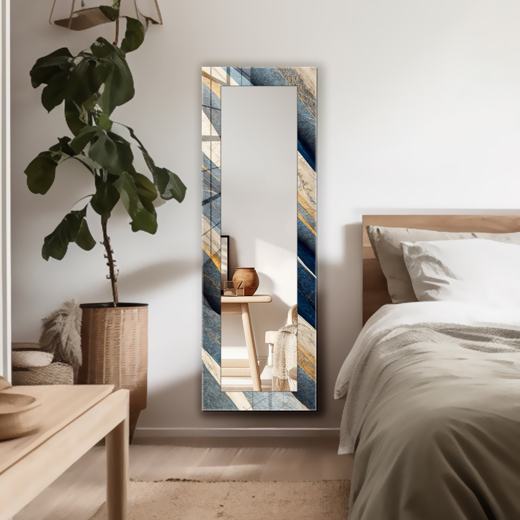 Aesthetic Mirror Wall Decor, Mirror for Bathroom, Living Room Wall