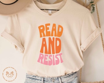 Banned Books Shirt, Read Books and Fight the Patriarchy, Read and Resist, Reading Shirt, Librarian, Bookish Shirt, Book Lover, Feminist Gift