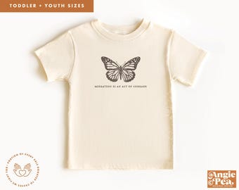 Immigration Kids Shirt, Migration is an act of courage, Immigration Butterfly Shirt