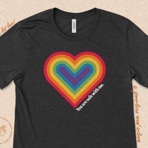 Ally Shirt, Safe Person Shirt, LGBTQ Ally T Shirt, LGBTQ Shirt For Ally, Safe Space, Pride Shirt, Free Hugs