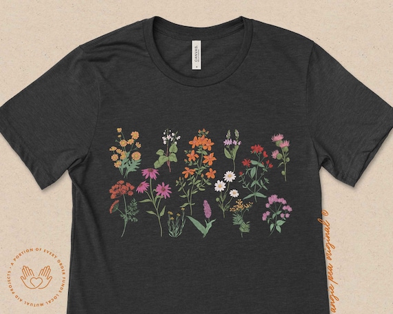 Sapphic Shirt, Subtle Lesbian pride, Lesbian pride, WLW pride, Tank, Lesbian Flag, Wildflower Shirt